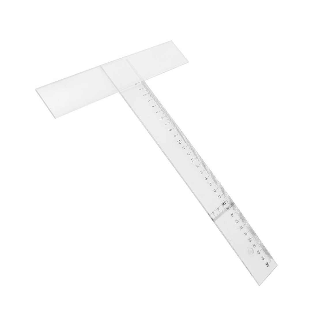 30cm Measurement Black Arabic Numeral Dial Clear T-square Ruler gallery