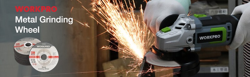 WORKPRO 20V Cordless Angle Grinder Kit w/ 4.0Ah /10PK Metal Grinding Wheels gallery