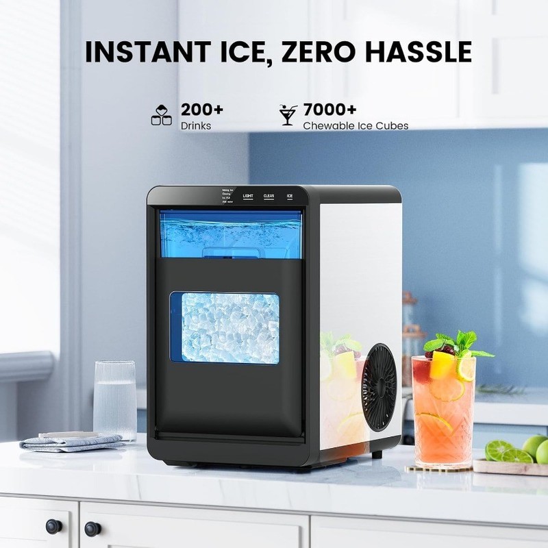 COWSAR Nugget Ice Makers Countertop, 44Lbs/24H Crushed Ice Maker Y gallery