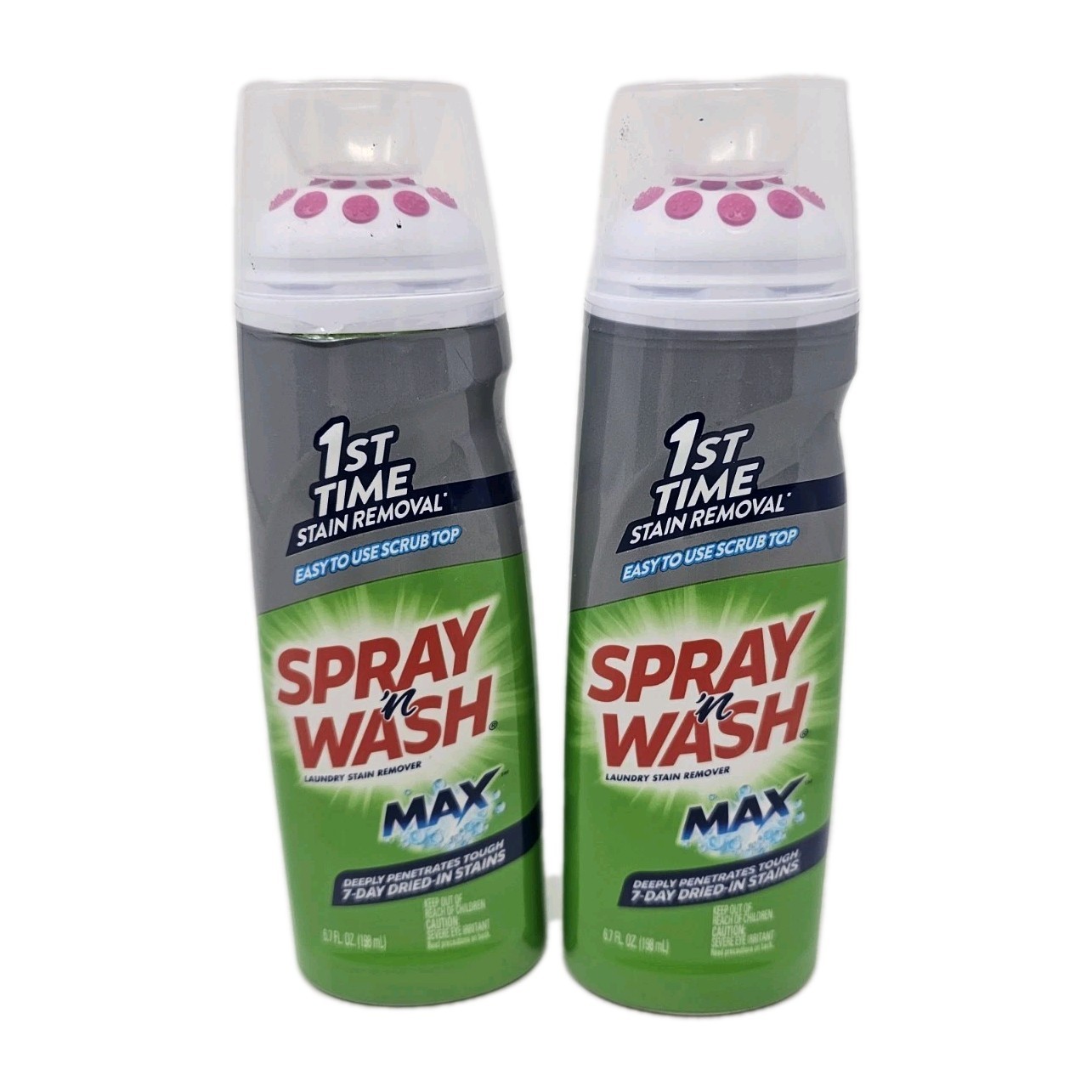 (2) Spray n Wash Max Laundry Stain Remover Gel Stick, Easy To Use, Scrub Top gallery
