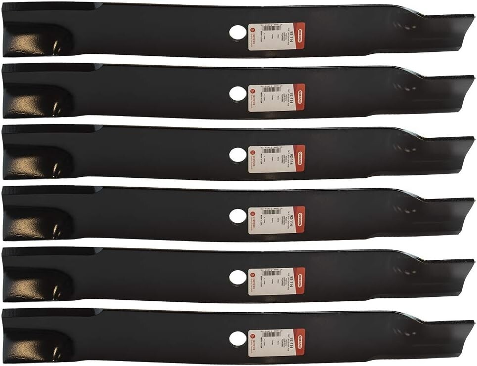 Oregon 6 Pack 92-114 Mower Blade 25" for John Deere TCU15882 72" 7 Iron Deck gallery