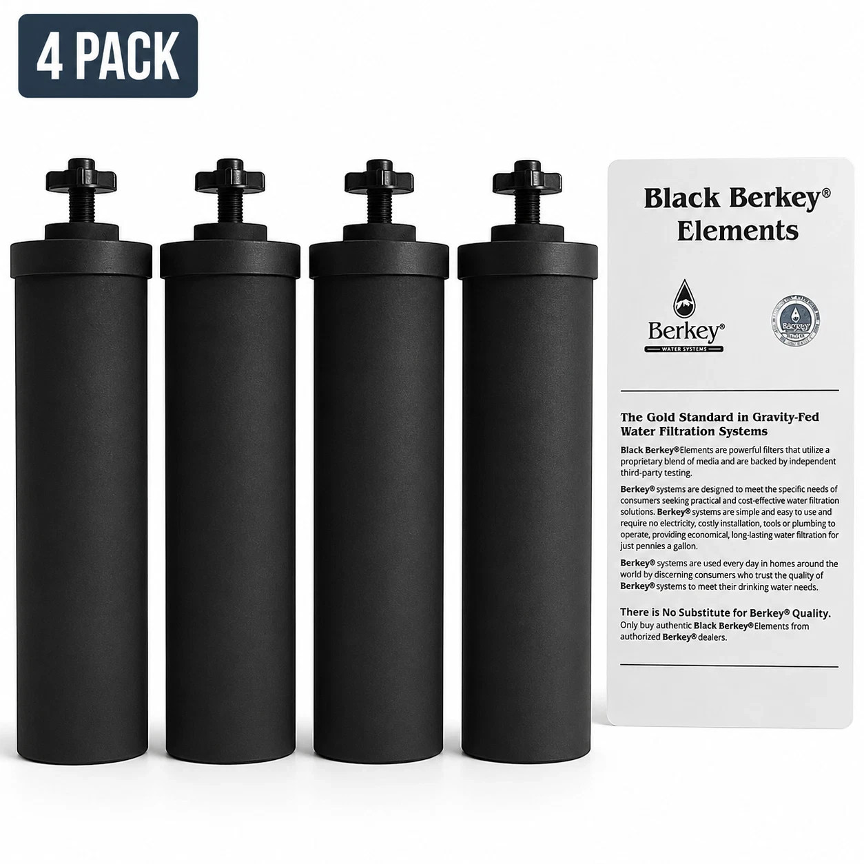 Berkey Authentic Black BB9-2 Water replacement Filters For Berkey 4 PACK gallery