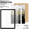 Fxojyvo Picture Frame Set 6 Pack 20x24 16x20 with Mat Black gallery