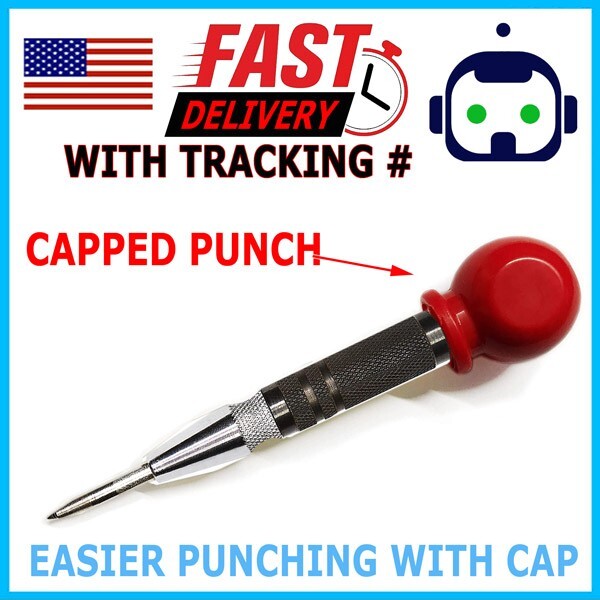 Super Strong Automatic Centre Punch Adjustable Spring Loaded Metal Drill TooL gallery
