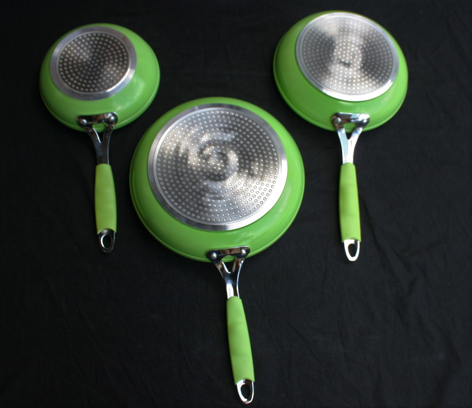 5pc Set Non-stick Frying Pan Ceramic Coating Lotus Effect Biolux Kerama Lot gallery