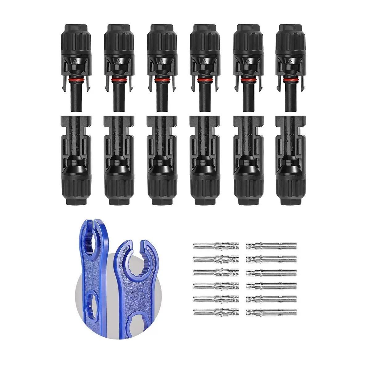 10-100Set Male Female Wire Cable Connector Set Solar Panel Waterproof Connector gallery
