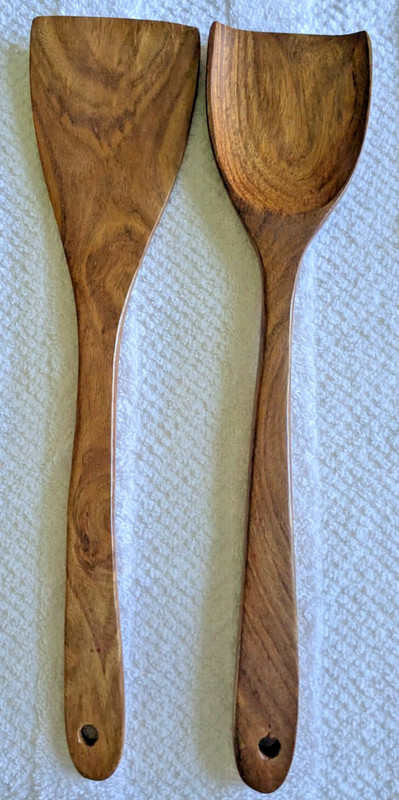 6 Pc. Rosewood Serving & Cooking Kitchen Non-Stick Durable Utensils Set ~ NEW gallery