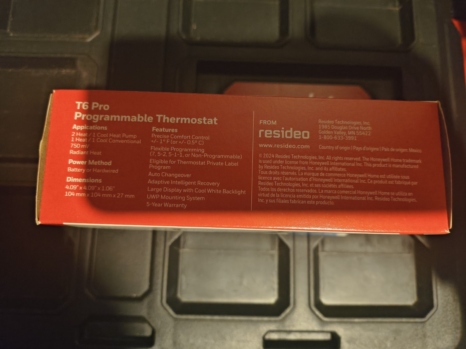 Honeywell T6 Pro Programmable Thermostat TH6210U2001 2-Heat, 1-Cool gallery