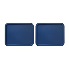 Replacement Lids for Pyrex 7212-PC 11-Cup Rectangle Navy 8″ x 9.75″ 2-Pack