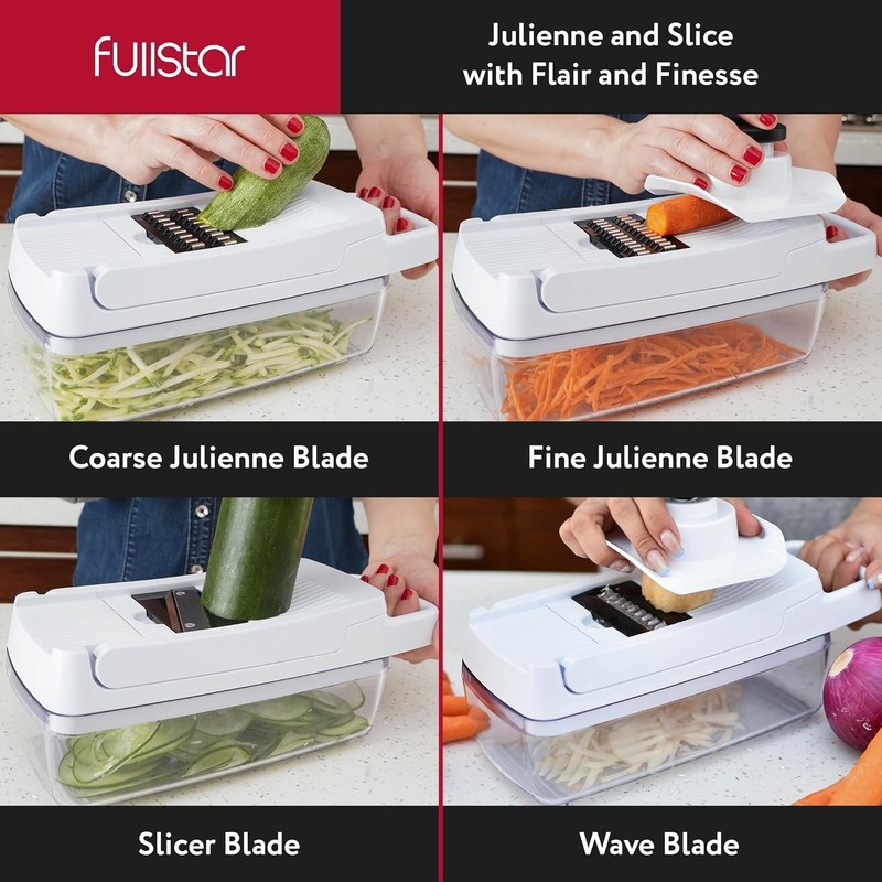 Fullstar Vegetable Chopper & Mandoline Slicer for Kitchen - Food Chopper with Co gallery