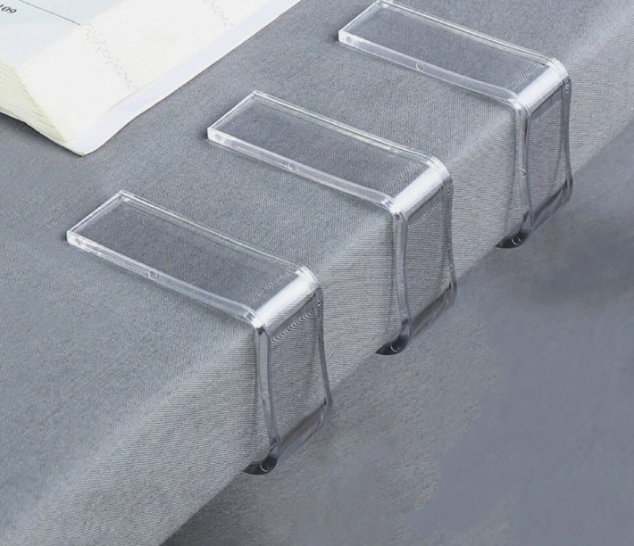 Table cloth clips clear 4 X Plastic Adjustable Clamps Pegs Table cover holders gallery