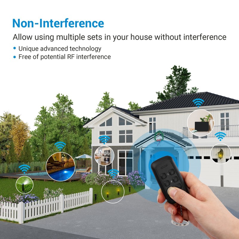 DEWENWILS Outdoor Remote Control Outlet,15A Heavy Duty w/2 Remote, Weatherproof gallery