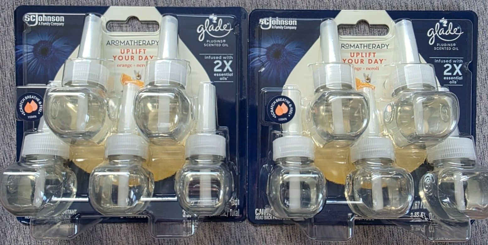 24 Glade Aromatherapy Oil Refills, Uplift Your Day ( Orange + Neroli ) Limited gallery