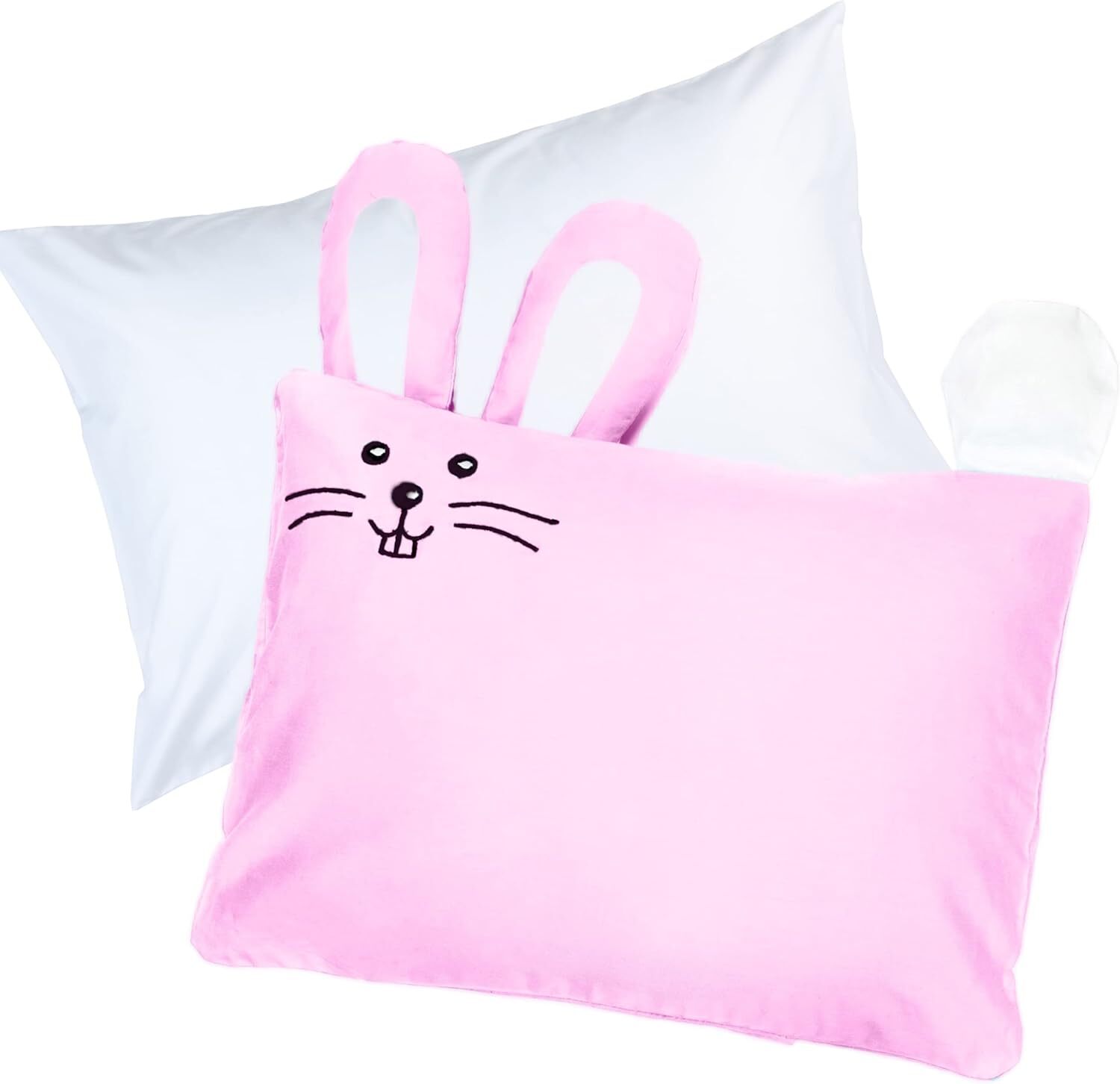 Kinder Fluff Toddler Pillow Down Alternative & Bunny Pillowcase Set gallery