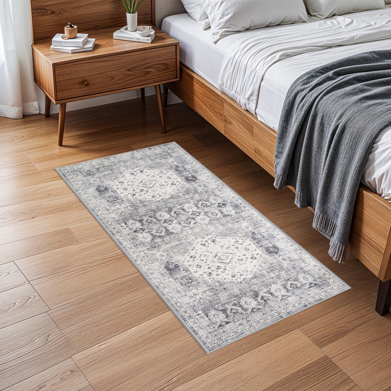 RUUGME 2x4 Entryway Runner Rug: Easy Clean Washable Carpet for Kitchen Hallwa... gallery