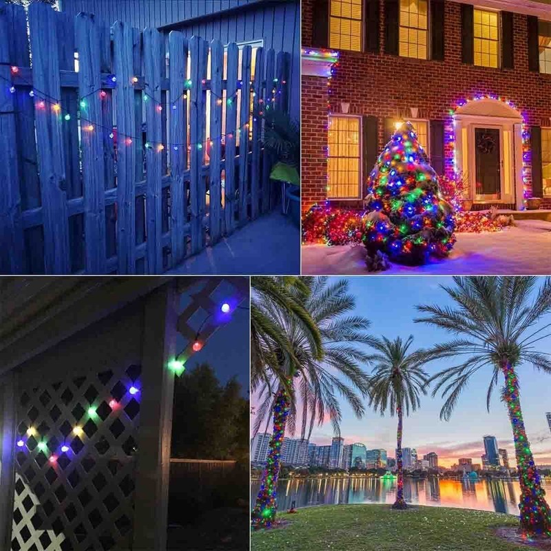 23Ft 50 LED Outdoor Solar Powered String Lights for Patio Yard Porch Party Decor gallery