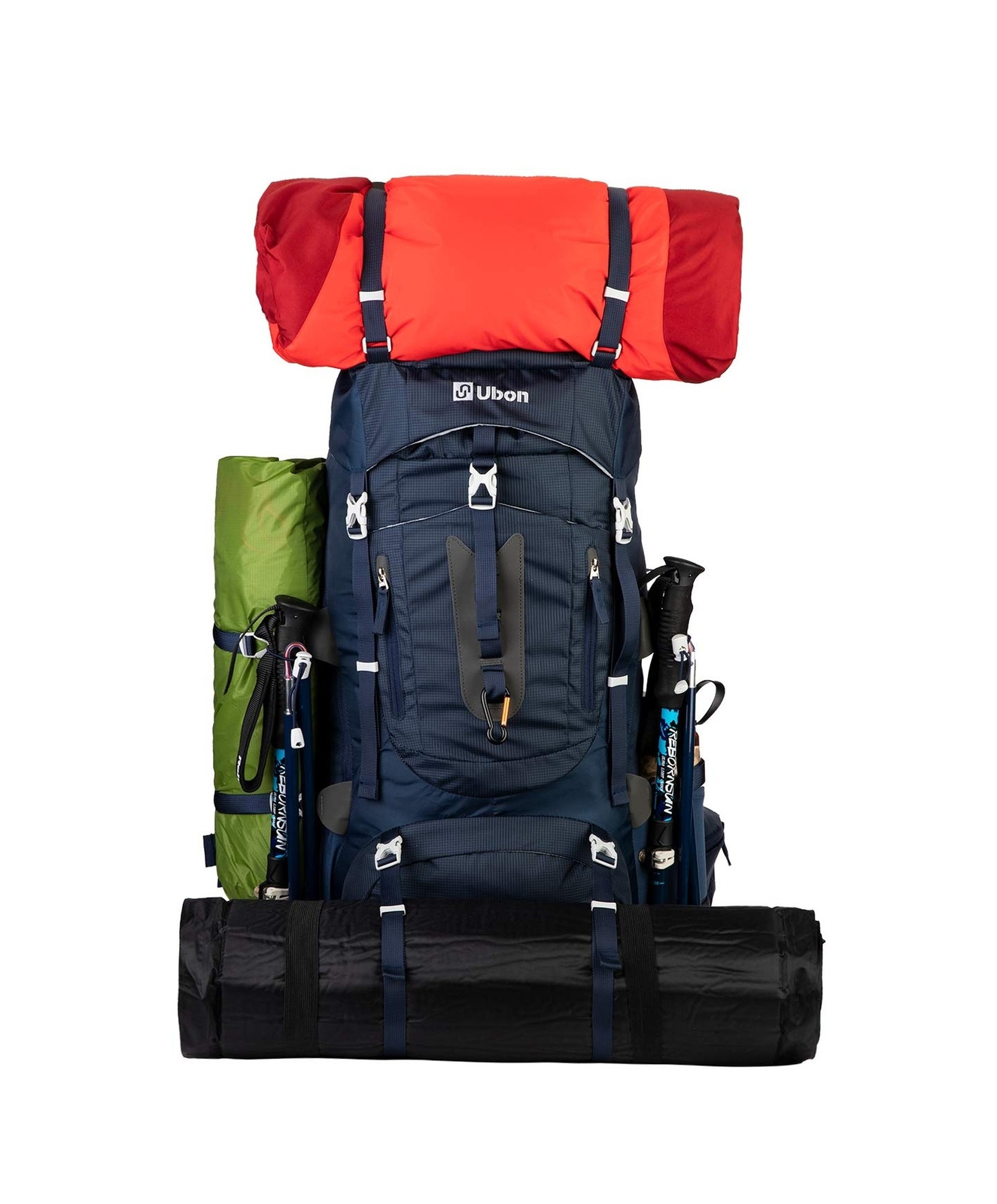 Ubon 60L Internal Frame Hiking Backpack Waterproof Camping Backpack with Rain... 2