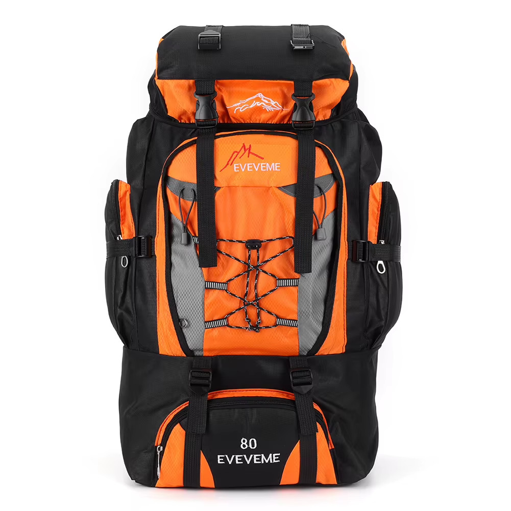 80L Mountaineering Backpack Large Capacity Travel Backpack Adjustable Strap Moun 3