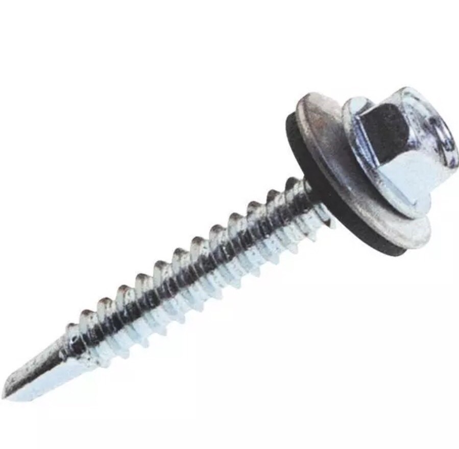 (5 Lb Box) GRIP RITE #9-16 x 1-1/2” Galvanized Neo Washer Screw 112WF5 gallery
