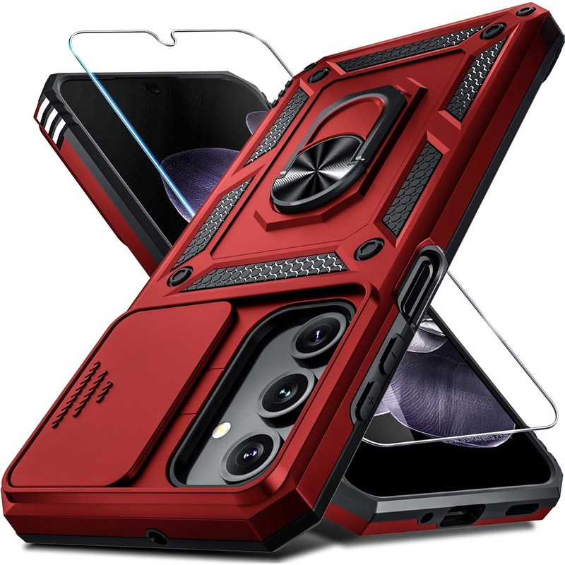 For Samsung Galaxy A16 5G Case Heavy-Duty Tough Dual Layer Cover +Tempered Glass gallery