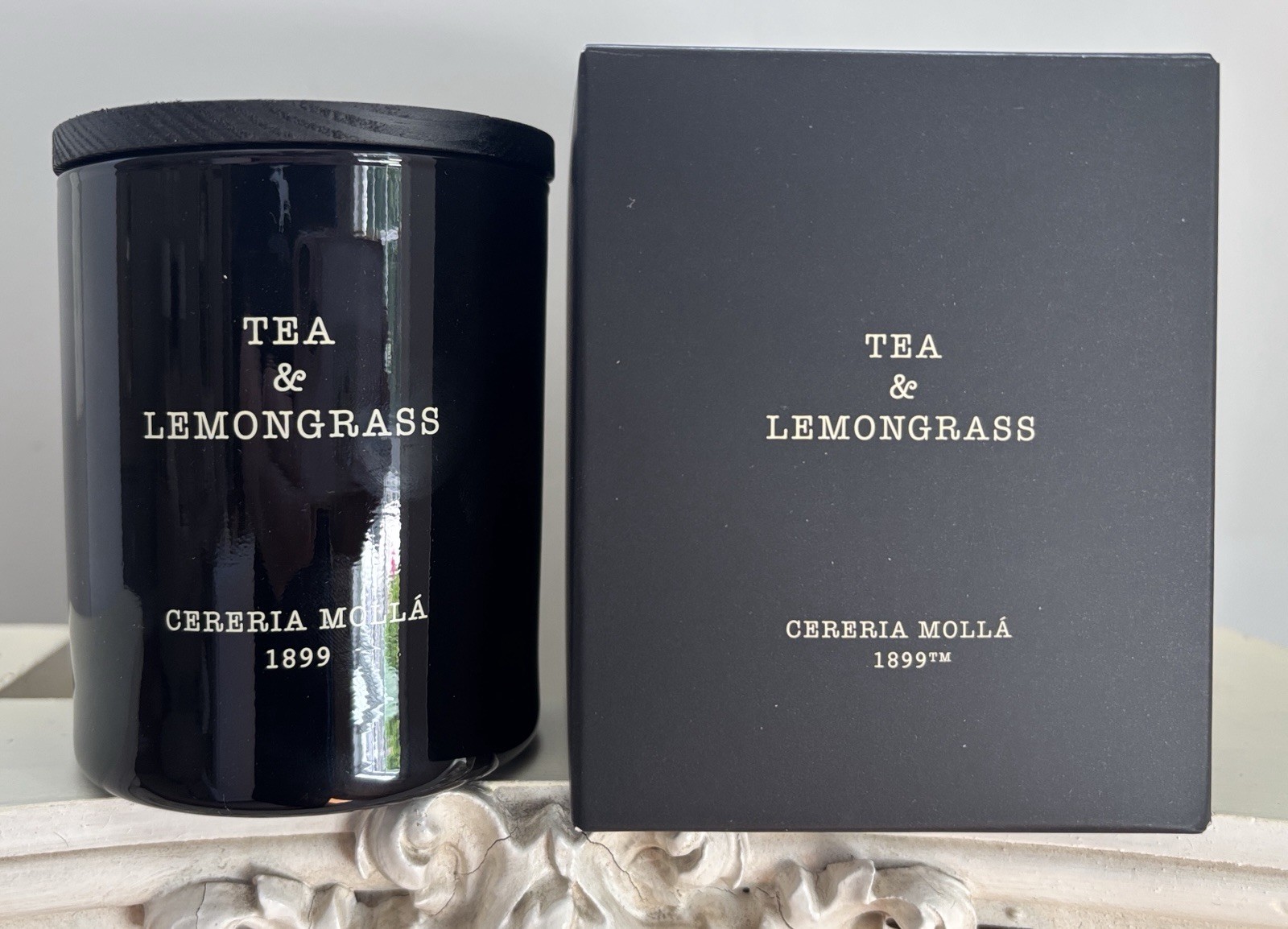 NIB Cereria Molla 1899 Tea & Lemongrass Candle 8 oz Hand Made In Spain Soy Wax gallery