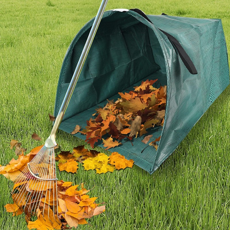 Leaf Collector Scoop Foldable Yard Waste Bag 200L Large Lawn Leaf Bag gallery