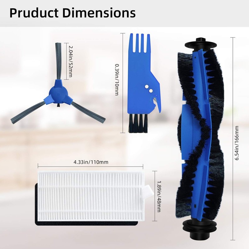 Spare Accessories Compatible with Eufy 11S, 25C, 30C Slim Robotic Vacuum Cleaner gallery