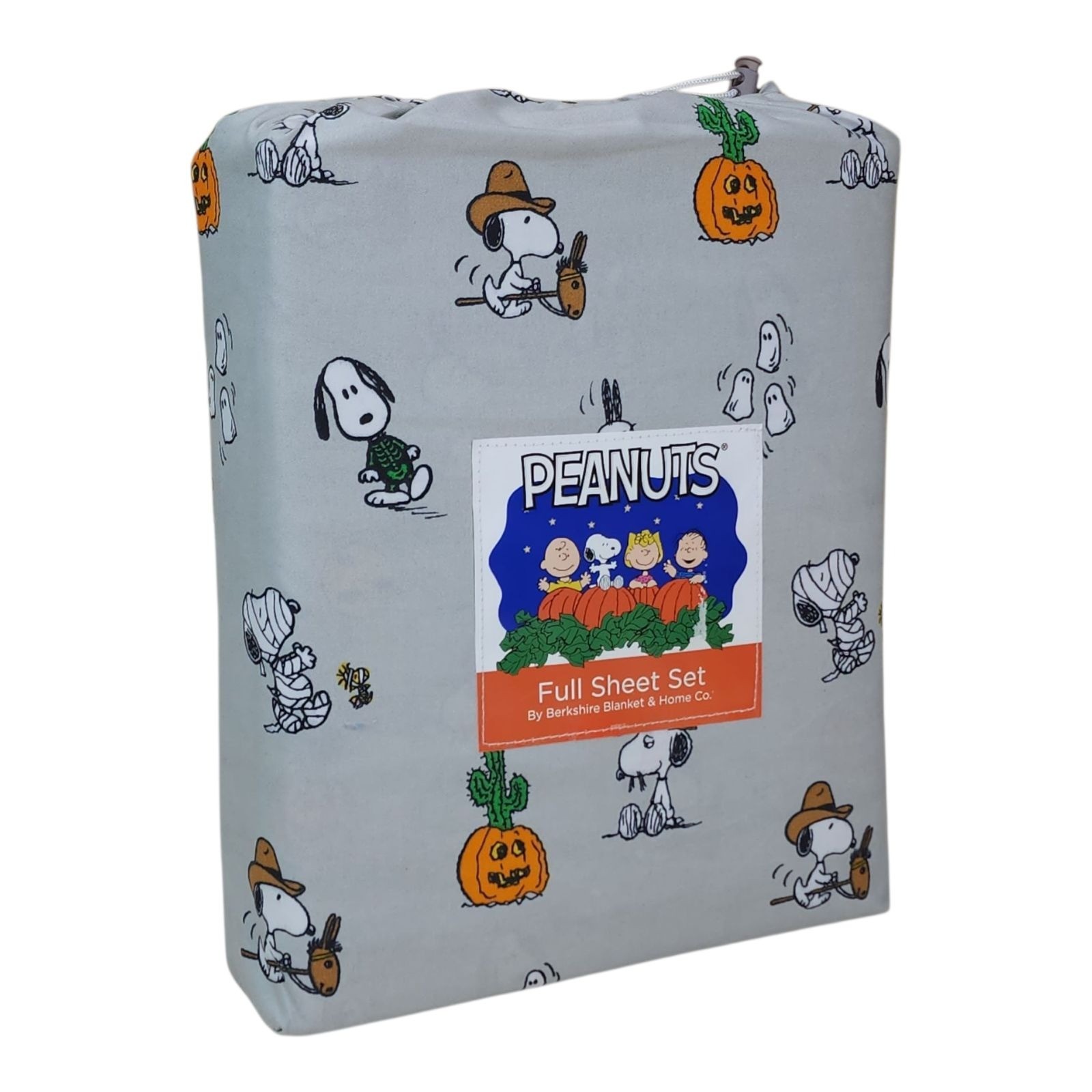 Peanuts Snoopy Cowboy Halloween Full Double Sheet Set By Berkshire Light Gray gallery
