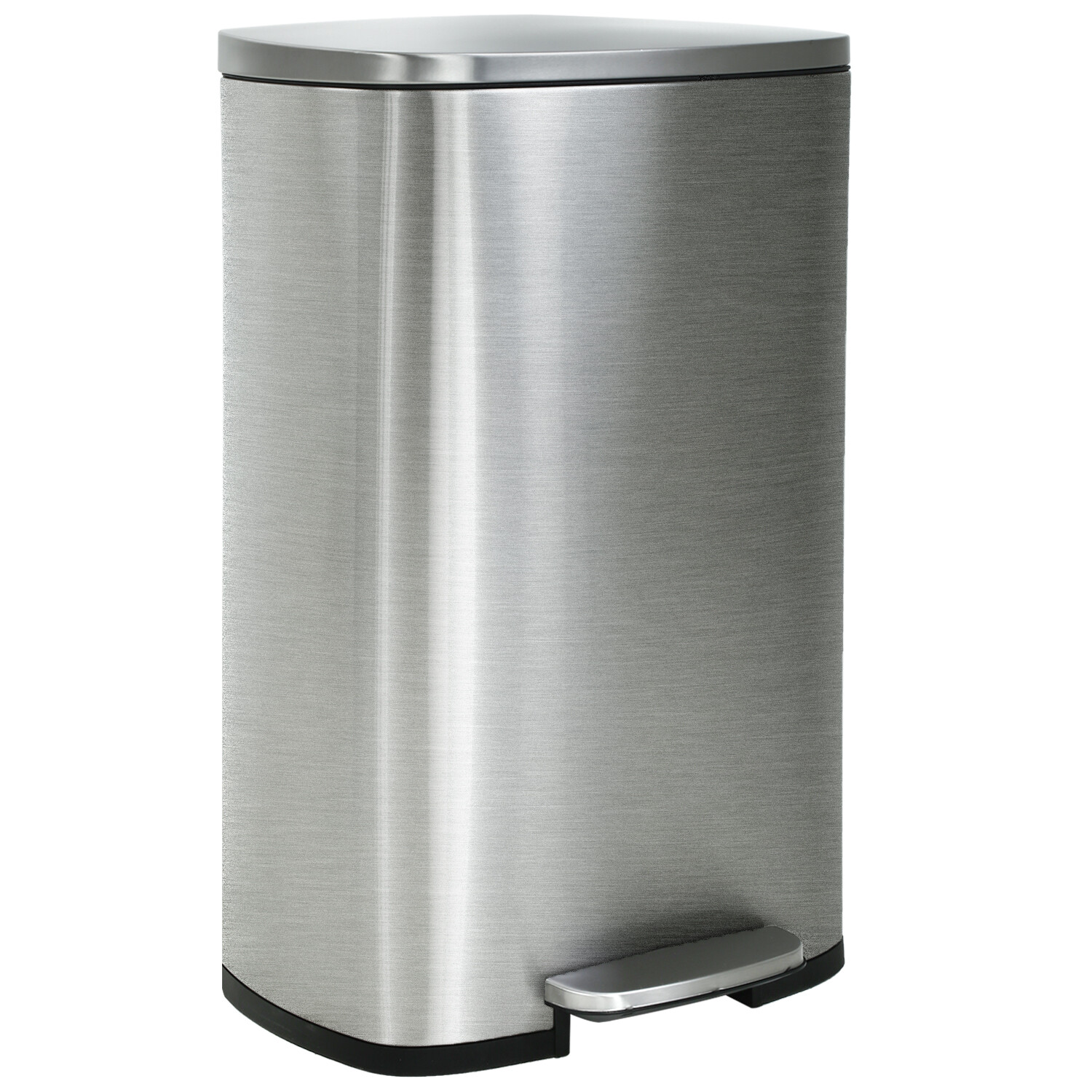 13 Gallon/50 Liter Trash Can with Lid Step, Fingerprint-Proof Kitchen Trash Bin gallery