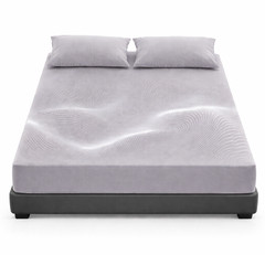 Grounding Fitted Sheet 95% Cotton Silver Fiber Deep Pocket 13 Earthing Bed Sheet