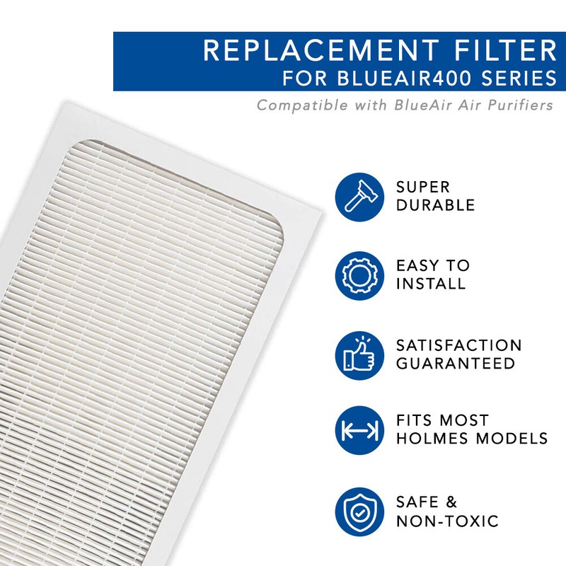 MaximalPower Replacement HEPA Filter for Blueair 400 Series Air Purifiers (1PK) gallery