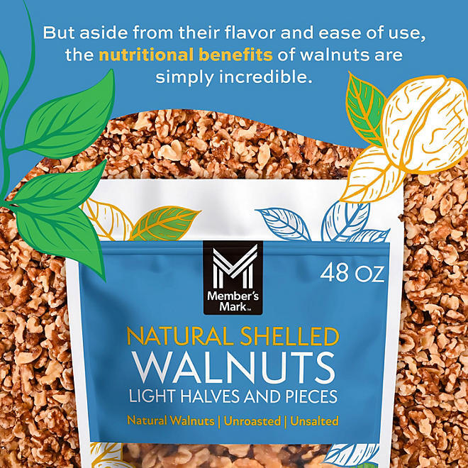 6-pack Member's Mark Natural Shelled Walnuts (3 lbs.) gallery