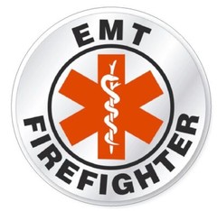 EMT Firefighter Hard Hat Sticker Decal