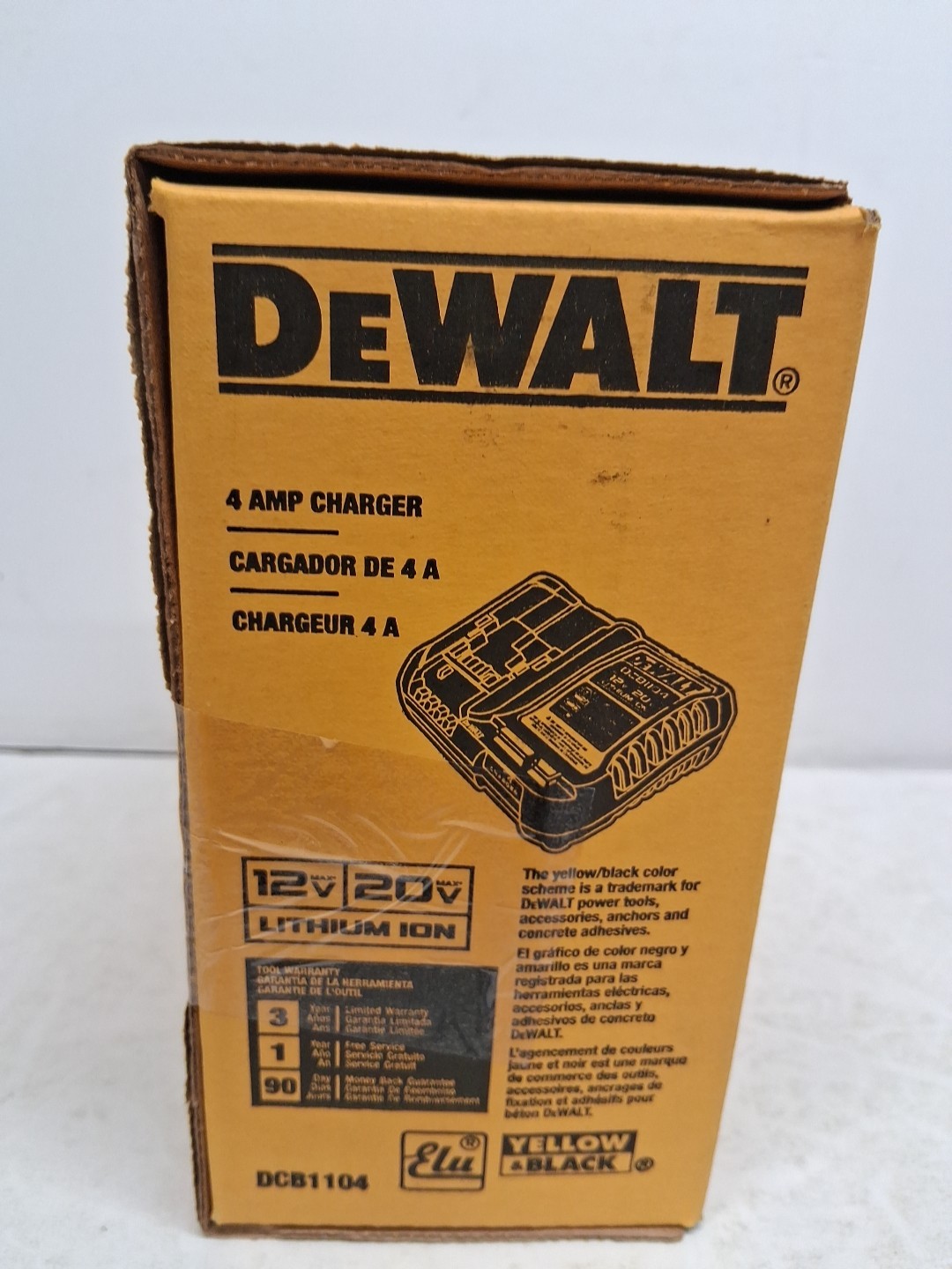 New Dewalt DCB1104 4-Amp 12V / 20V Li-ion120V AC Battery Charger gallery