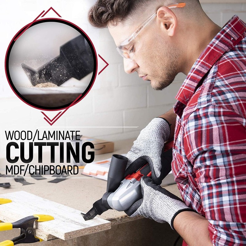 24Pc Oscillating Tool Blades, Professional Titanium Universal Multitool Blades f gallery