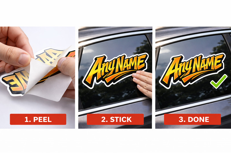 Custom Name Sticker Graffiti Personalized Decal Any Name Car Laptop gallery