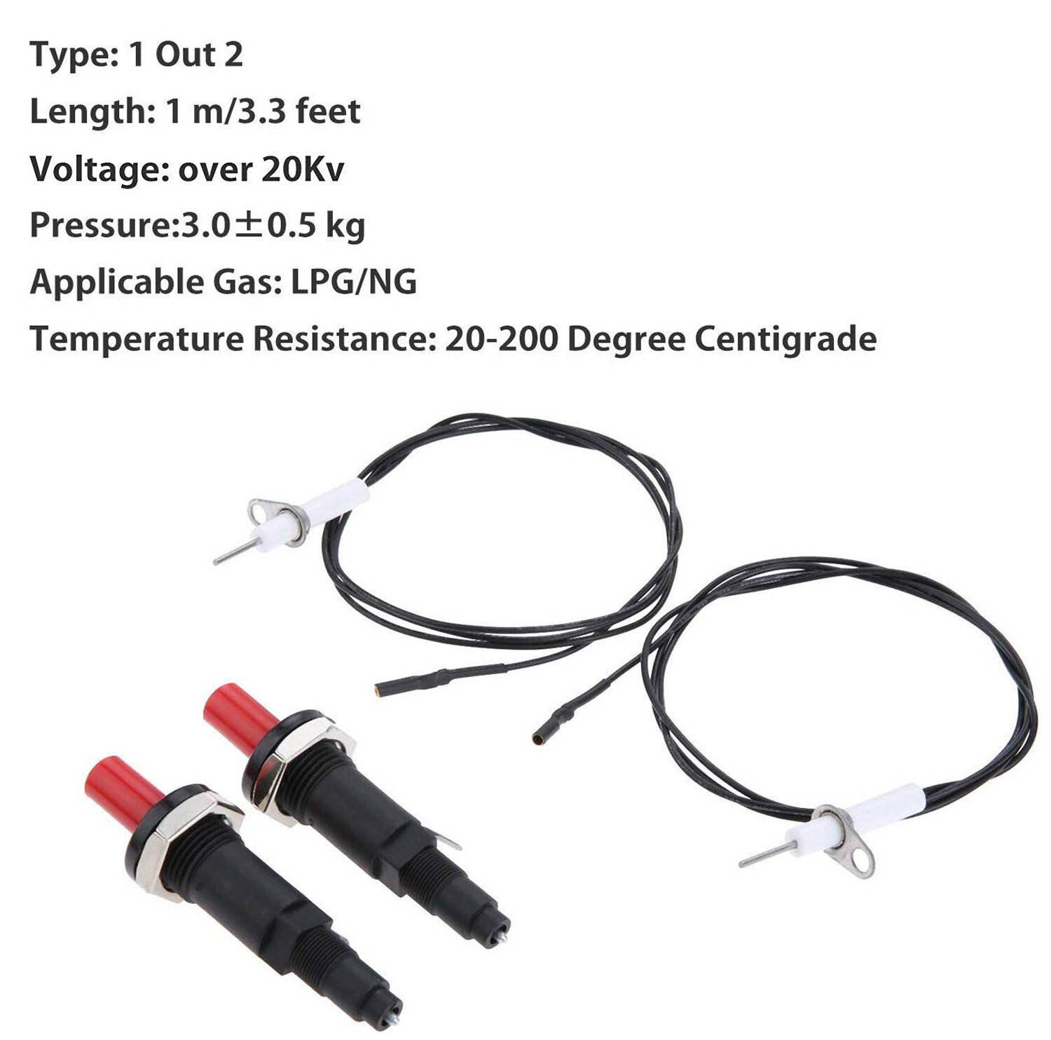 2-pack Universal Piezo Spark Igniter Push Button Gas Fireplace Grill BBQ Stove gallery