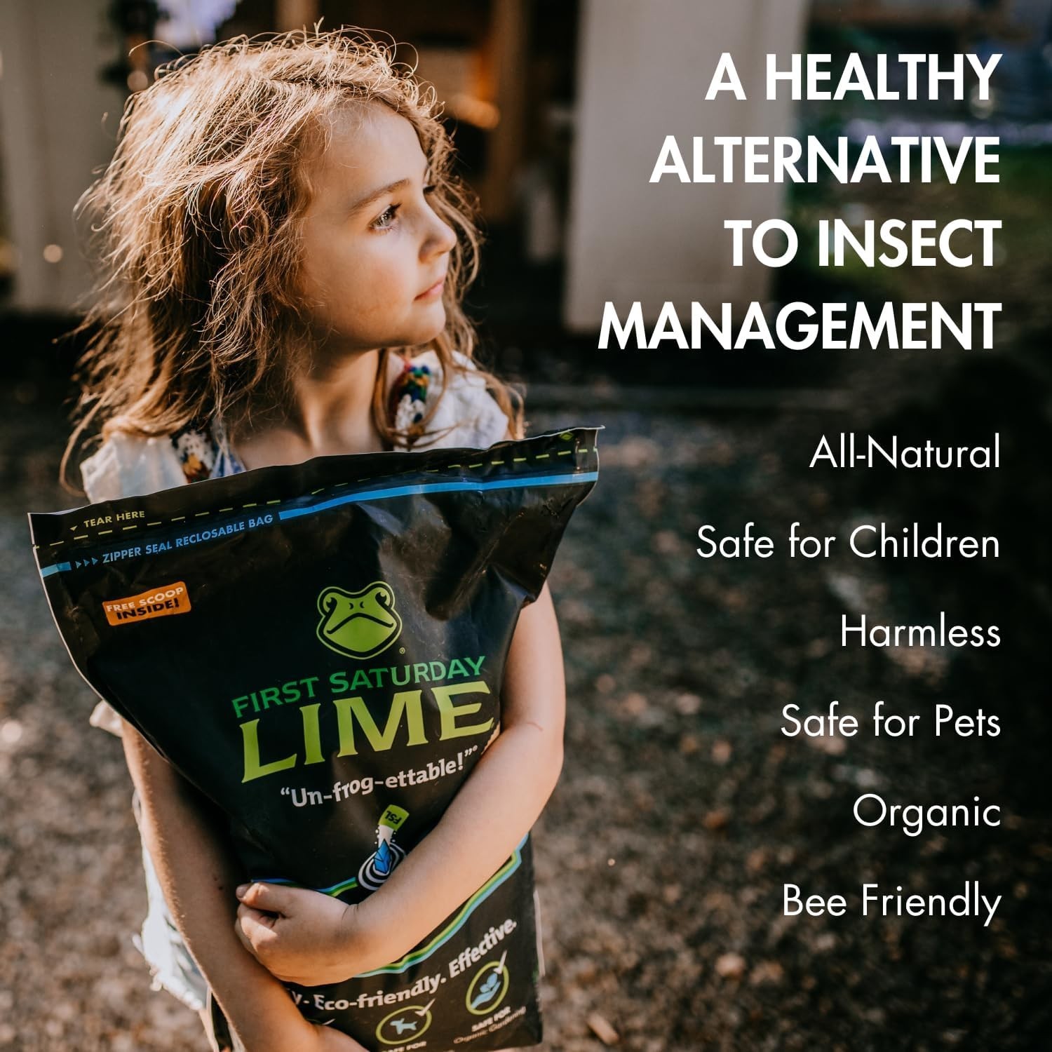 First Saturday Lime Insect Deterrent 20LB | Monthly Insect Barrier | Multi-Purpo gallery