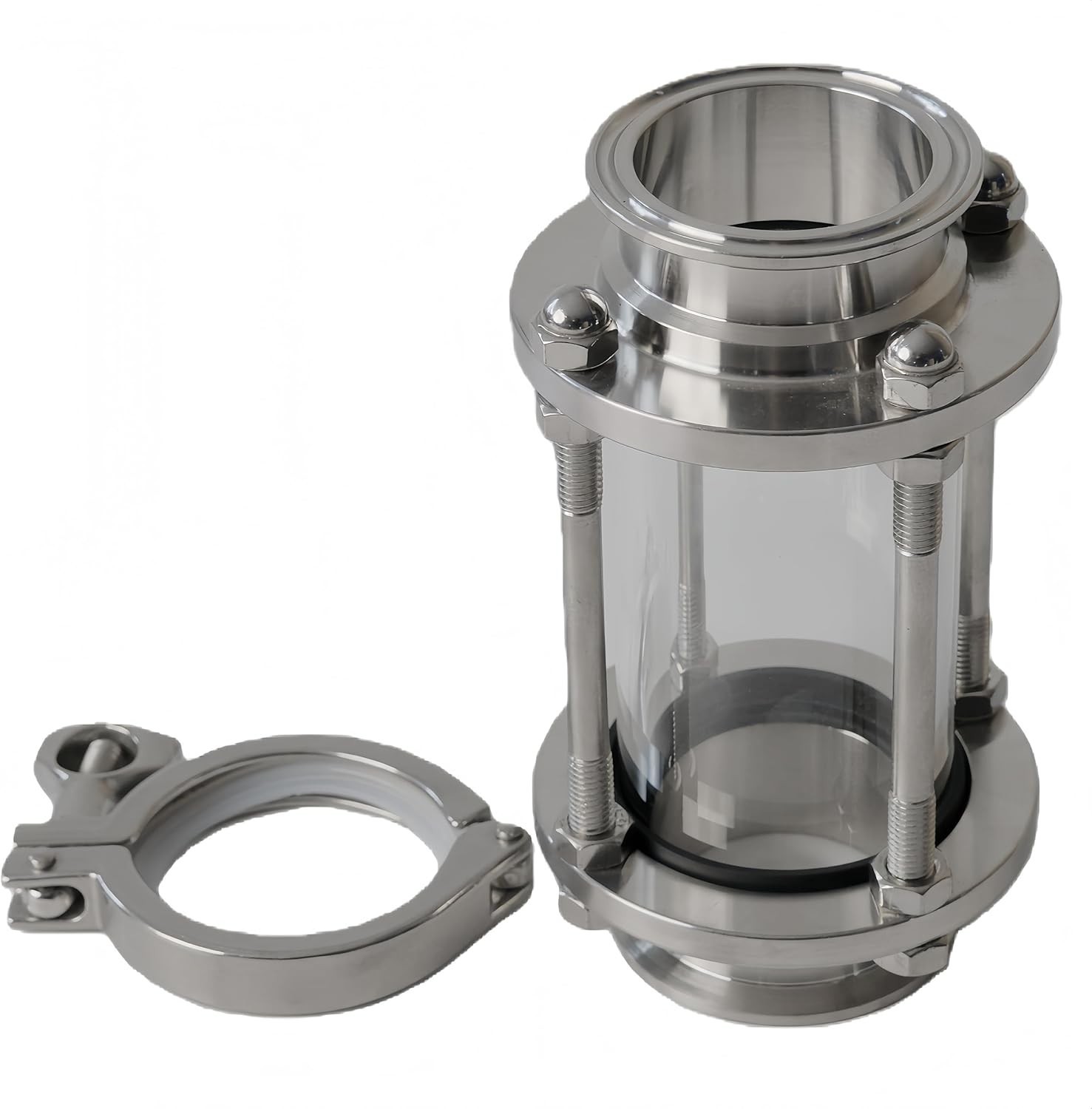 Stainless 2” Sight Glass Tri Clamp Brewing Distilling Pump Or Column Window gallery