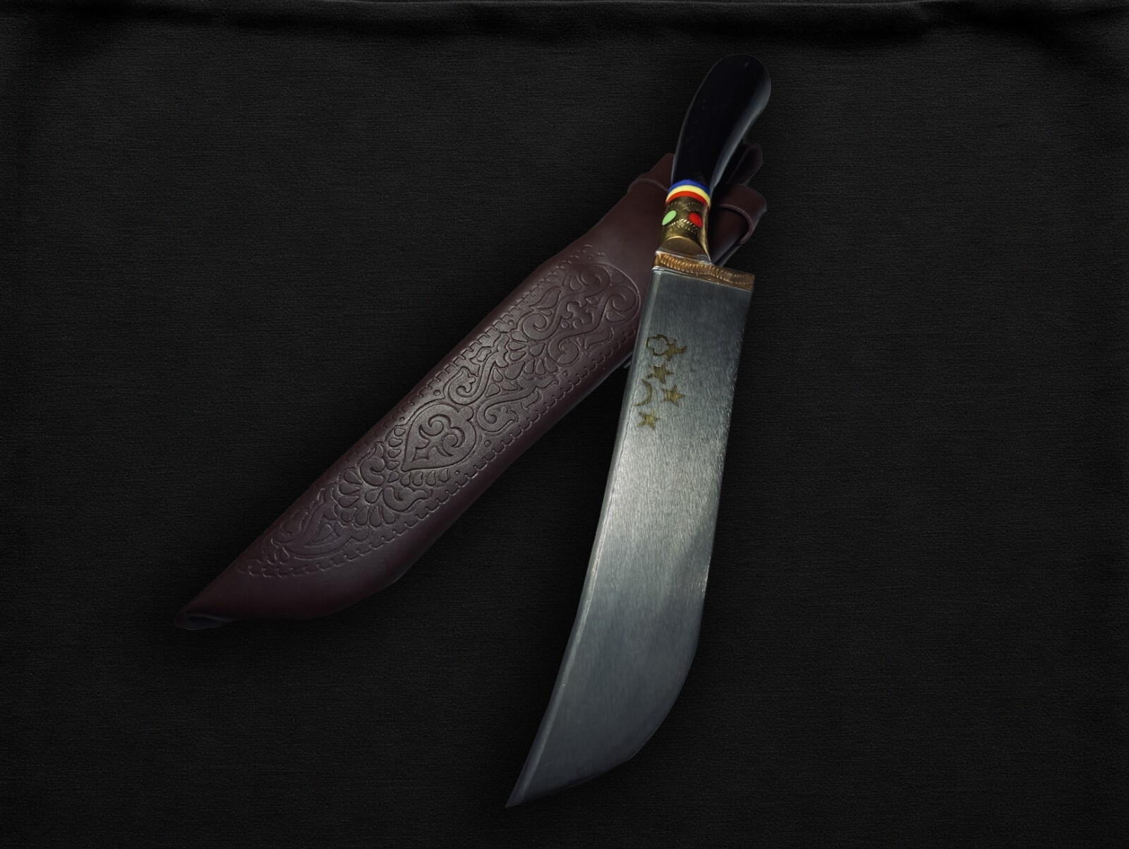 Handmade Uzbek Pchak Knives - Carbon Steel Blade, Various Handle Materials gallery
