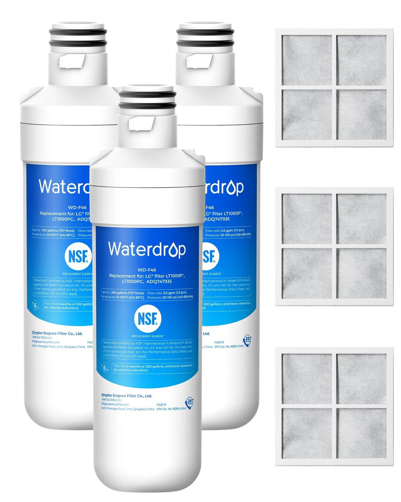 Waterdrop ADQ747935 LT1000PC Replacement for LG® LT1000P®/PC/PCS ThinQ® Refriger gallery