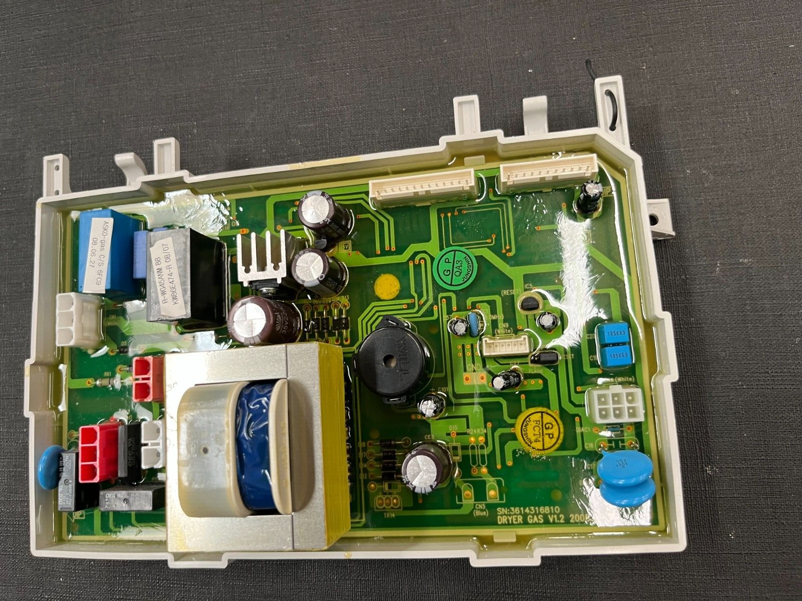Asko Daewood Dryer Electronic Control Board 3614316810, KW86E474-R, R-WG45ANM88 gallery