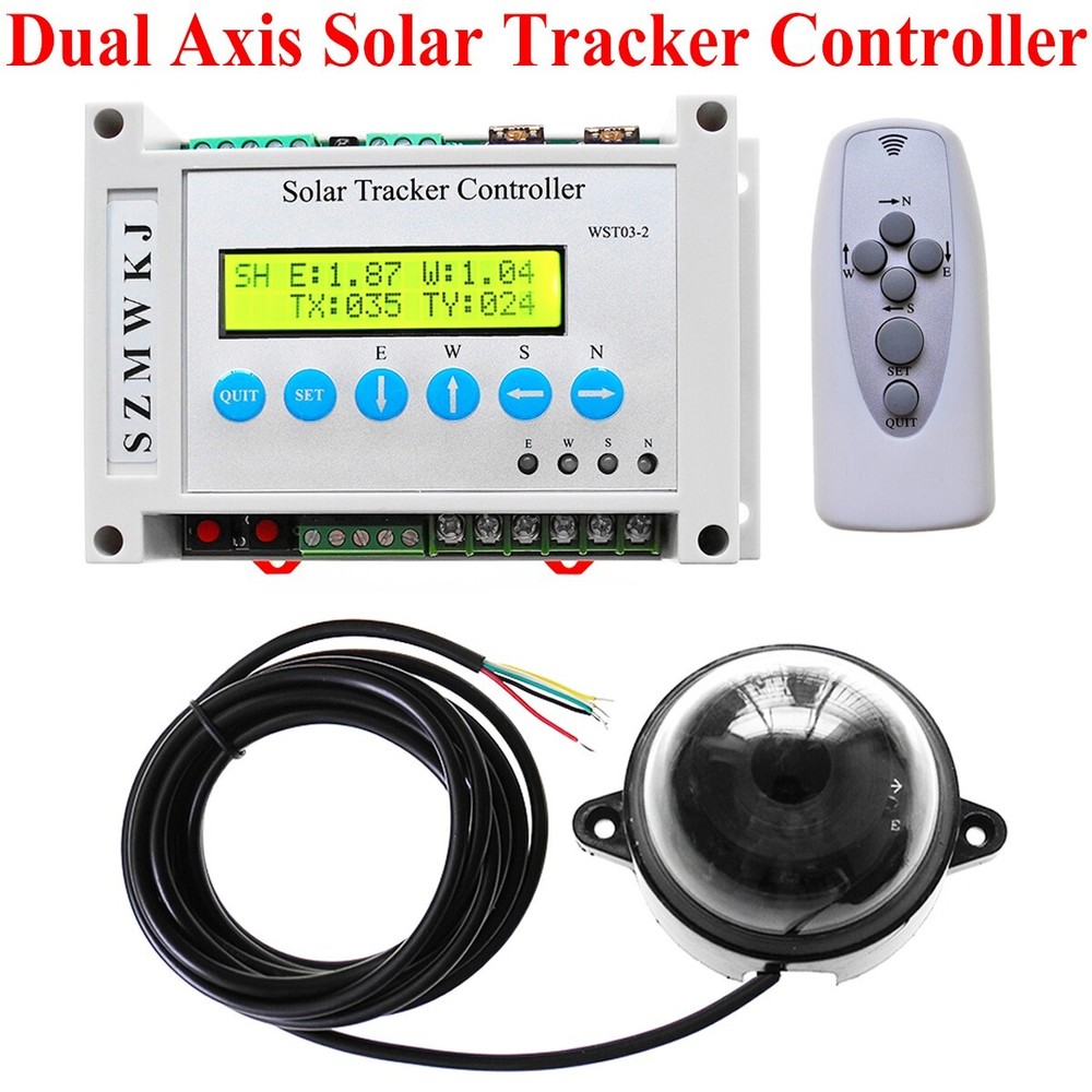 Dual Axis Solar Tracking Tracker Controller for PV Solar Panel System Sun Track