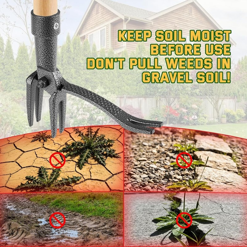 Weeder Puller Tool Stand Up Weed Tool with Long Handle Garden Weed Remover Tool gallery