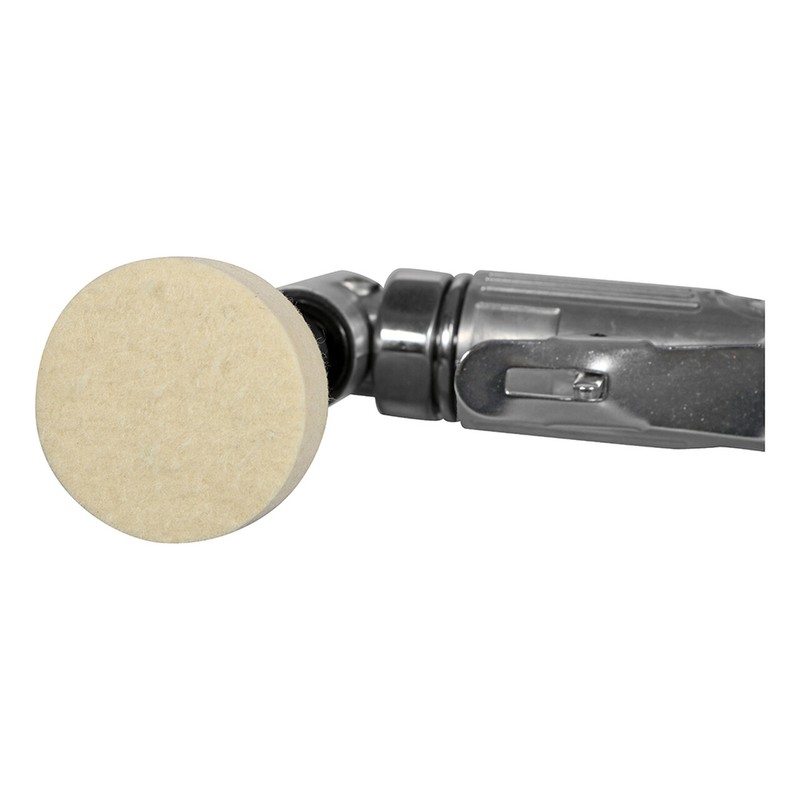 10PCS 3 inch Wool Buffing Polishing Pad Drill Die Grinder Roll Lock Sanding Disc gallery