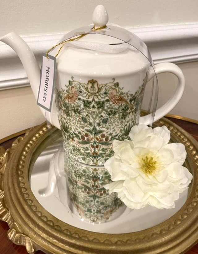 BRAND NEW! Morris & Co William Morris STRAWBERRY THIEF Tea/Coffee Pot-Porcelain! gallery