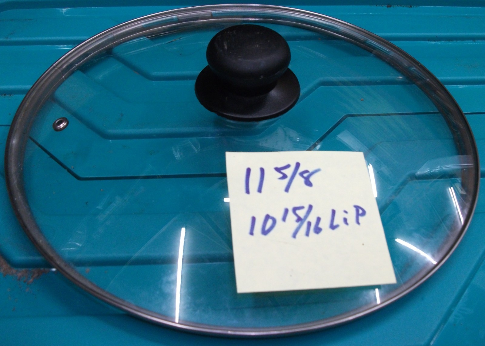 11-5/8 Inch Replacement Glass Lid For Sauce Pan 10-15/16" lip to lip gallery