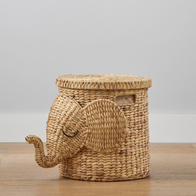 West Elm Elephant Basket - Natural gallery