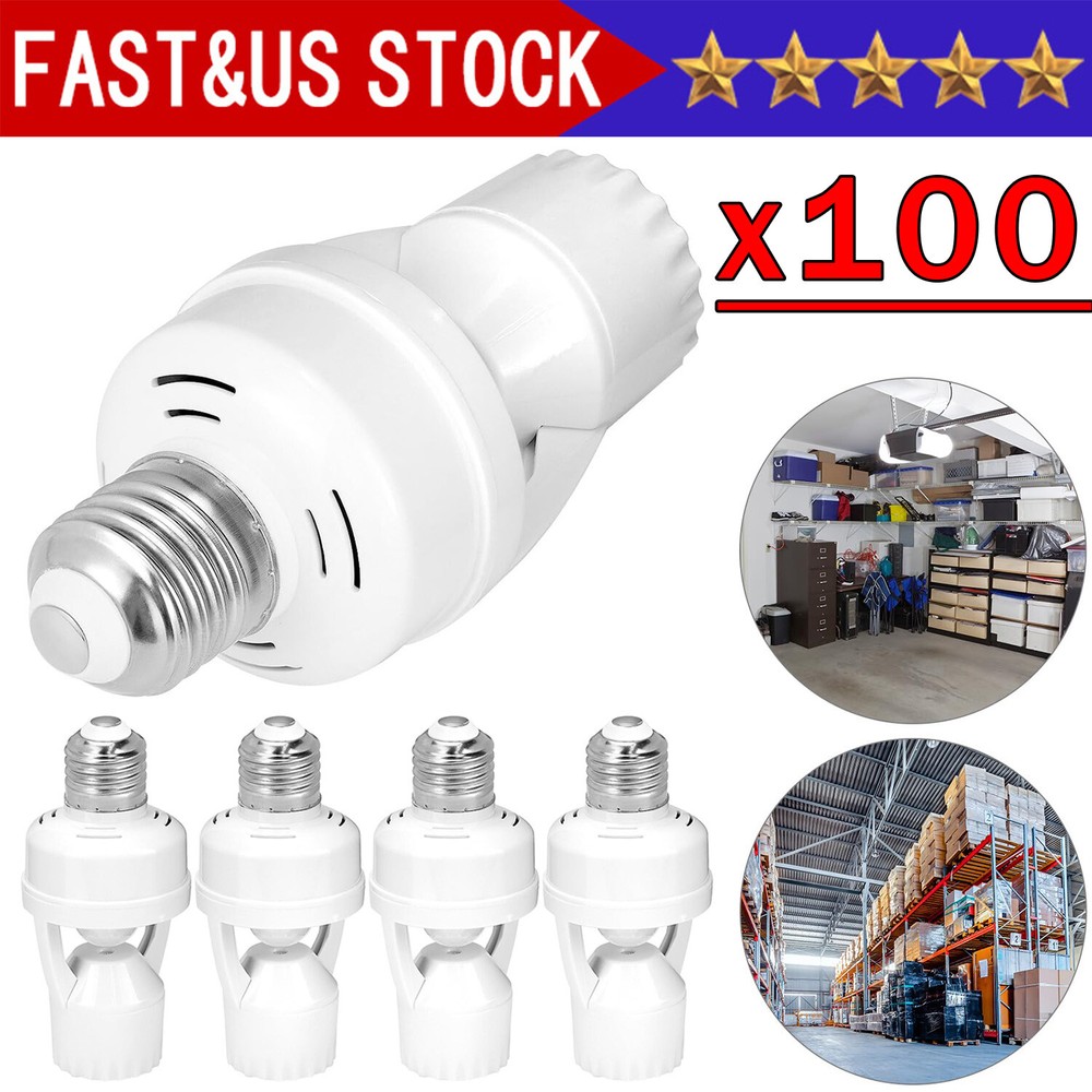 Infrared PIR Motion Sensor E27 LED Light Lamp Bulb Holder Socket Switch 110/220V