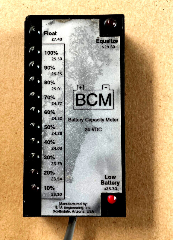 Battery Capacity Voltage Meter, 24 Volts - Free Shipping!!! gallery
